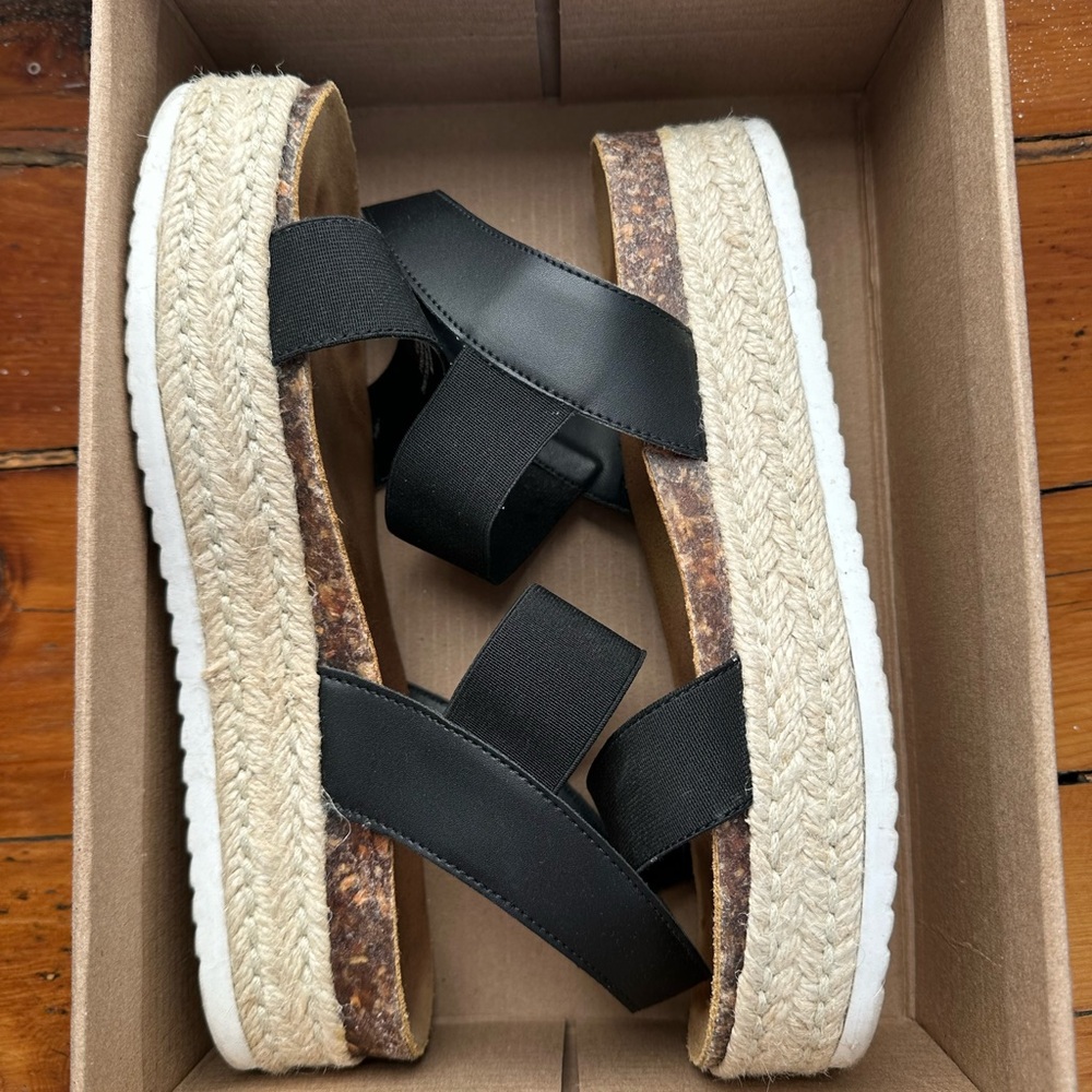 Black Espadrille Sandals